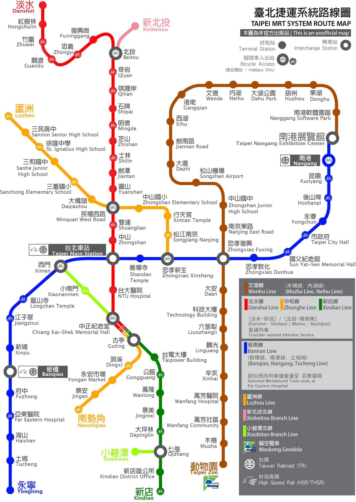 thsr তাইপেই স্টেশন মানচিত্র