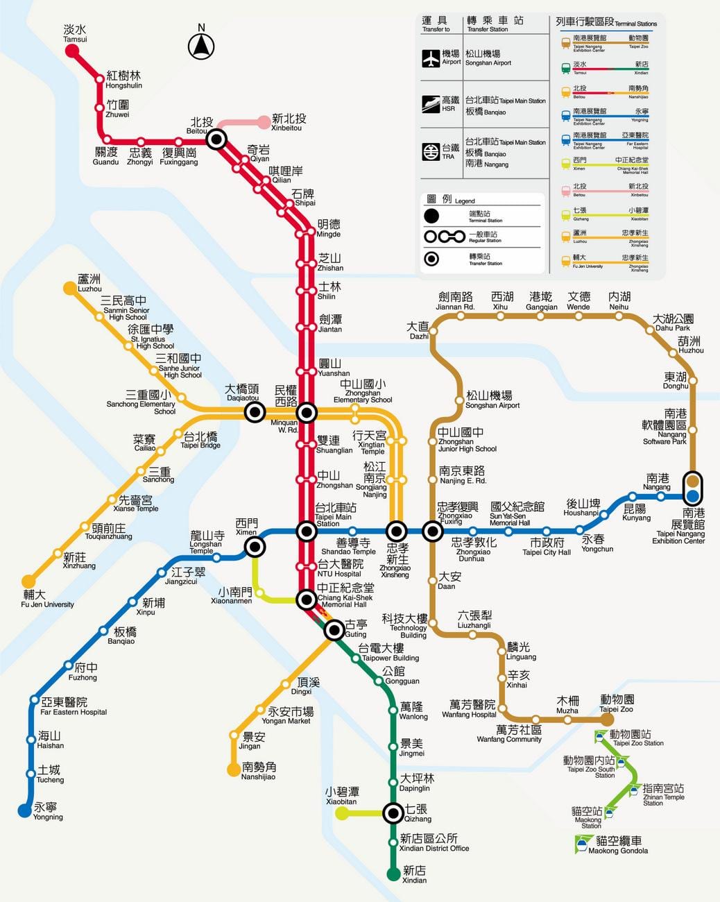 মানচিত্র তাইপেই mrt ভাড়া 